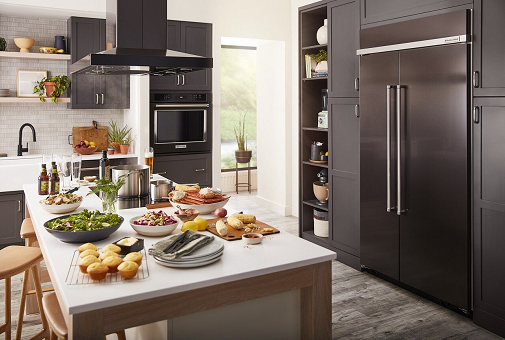 Kitchenaid black stainless shop steel